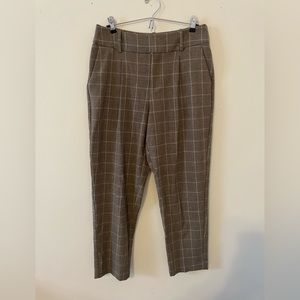 Target Plaid Ankle Length Trousers, Size 10